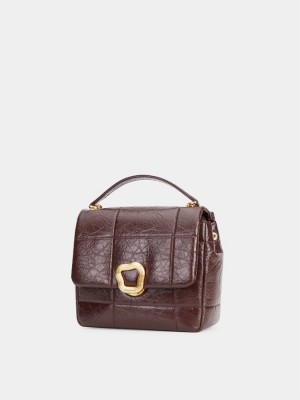 Women's Songmont Chocolate Medium Bags Brown Red | VIM2485FI