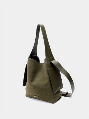 Women's Songmont Drippy Medium Tote Bags Green | RGY9747AL