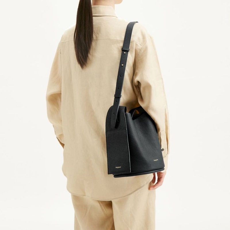 Women's Songmont Drippy Bucket Bags Black | HZH1925LS